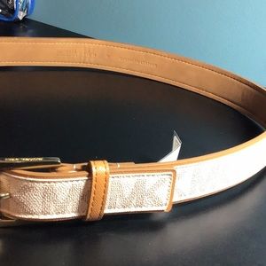 MK synthetic leather belt